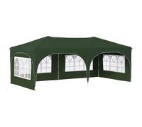 Qnhdfrt 10x20 ft Waterproof Pop-Up Canopy Tent with 4 Sidewalls, Green