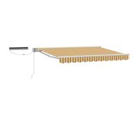 Qnhdfrt 11.5x8.2 ft Electric Retractable Awning with Remote and Crank