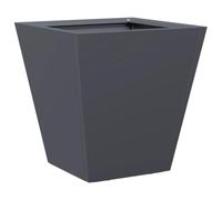 Qnhdfrt 12-inch Cold Rolled Steel Square Planter, Anthracite