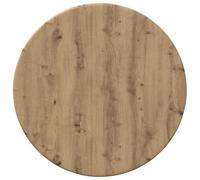 Qnhdfrt 12-inch Round Wood Table Top, Artisan Oak