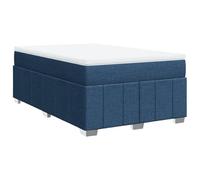 Qnhdfrt 120x200cm Bed Set with Pocket Spring Mattress & Blue Fabric Frame