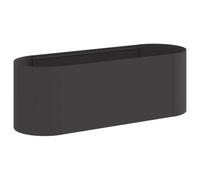 Qnhdfrt 120x40x40cm Black Steel Raised Garden Bed