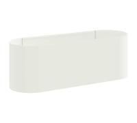 Qnhdfrt 120x40x40cm Steel Raised Garden Bed, Bottomless Planter Box, White