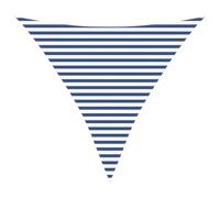 Qnhdfrt 12x12x12 Ft Triangle Sun Shade Sail, Breathable, Blue and White