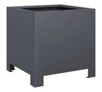 Qnhdfrt 12x12x12 inch Square Steel Garden Planter Box Anthracite