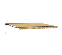 Qnhdfrt 13x10ft Electric Retractable Awning with Remote and Manual Crank