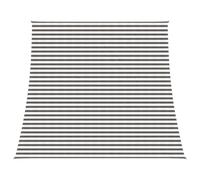 Qnhdfrt 13x16 ft Rectangular HDPE Sun Shade Sail, Gray and White