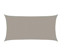 Qnhdfrt 13x23 ft Rectangular Shade Sail, Light Gray 160 GSM HDPE