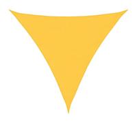 Qnhdfrt 15ft Triangle Shade Sail, Yellow Oxford Fabric Canopy