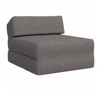Qnhdfrt 2-in-1 Folding Sofa Bed, Light Gray Polyester Sleeper Chair