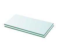 Qnhdfrt 2-Pack 8mm Clear Tempered Glass Shelf Panels, 20x30cm