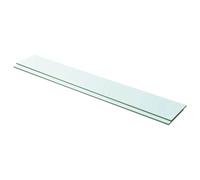 Qnhdfrt 2-Pack Clear Tempered Glass Shelves, 100x15cm, 8mm Thick