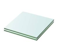 Qnhdfrt 2-Pack Clear Tempered Glass Shelves, 20x15 cm