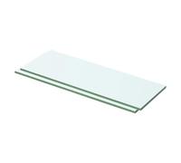 Qnhdfrt 2-Pack Clear Tempered Glass Slatwall Shelves, 8mm Thick