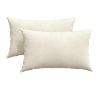 Qnhdfrt 2-Pack Cream Corduroy Throw Pillow Covers 12x20