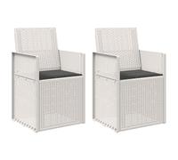 Qnhdfrt 2-Pack Folding Polypropylene Patio Chairs with Armrests