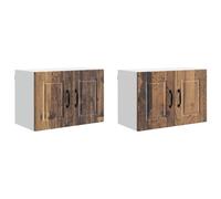 Qnhdfrt 2-Pack Wall Mounted Kitchen Cabinets, Engineered Wood