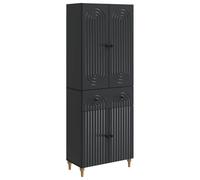 Qnhdfrt 2-Piece Engineered Wood Modular Buffet and Wall Cabinet Set