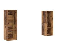 Qnhdfrt 2-Piece Floating TV Stand, Wall Mounted Engineered Wood Cabinet