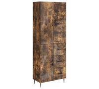 Qnhdfrt 2-Piece Modular Cabinet Set, Smoked Oak Engineered Wood