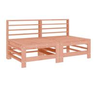 Qnhdfrt 2-Piece Solid Douglas Fir Modular Outdoor Middle Sofas