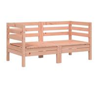 Qnhdfrt 2-Piece Solid Douglas Fir Wood Outdoor Corner Sofa