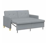 Qnhdfrt 2-Seater Fabric Pull-Out Sleeper Sofa, Light Green