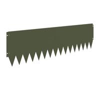 Qnhdfrt 20-Pack Olive Green Steel Garden Edging Border, 103x30 cm