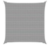 Qnhdfrt 23x23ft Square HDPE Sun Shade Sail, Charcoal & White