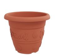 Qnhdfrt 24-Pack Brick Red Plastic Planters with Drainage Holes