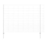 Qnhdfrt 25x1.6m Powder-Coated Steel Garden Fence with Posts