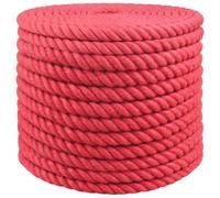 Qnhdfrt 3-Ply Red Jute Rope, Natural Twine for Gardening and Crafts