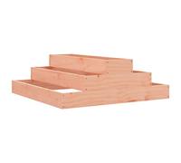 Qnhdfrt 3-Tier Douglas Fir Wood Raised Garden Bed