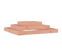 Qnhdfrt 3-Tier Douglas Fir Wood Raised Garden Bed, 43x43x11 in