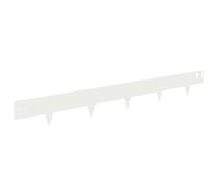 Qnhdfrt 30-Piece White Steel Garden Edging, Flexible Lawn Border