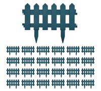 Qnhdfrt 32.8ft Green Plastic Garden Edging Border, 25-Pack