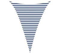Qnhdfrt 3x4x4m Triangular Polyester Sun Shade Sail, Blue and White