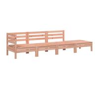 Qnhdfrt 4-Seater Modular Douglas Fir Wood Garden Sofa