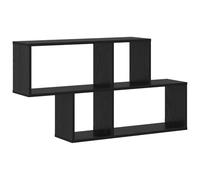 Qnhdfrt 4-Tier Engineered Wood Floating Wall Shelf, Black