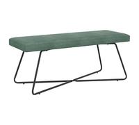 Qnhdfrt 43" Velvet End of Bed Bench with Metal Legs, Sea Green