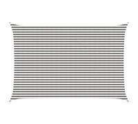 Qnhdfrt 4x6m Rectangular HDPE Sun Shade Sail, Light Grey and White