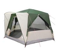 Qnhdfrt 5-Person Family Camping Tent, 185T Polyester, Green and White