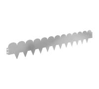 Qnhdfrt 50-Pack Silver Steel Lawn Edging 103x15cm Garden Border