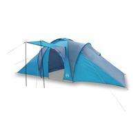 Qnhdfrt 6-Person Dome Camping Tent with 2 Removable Rooms, Blue