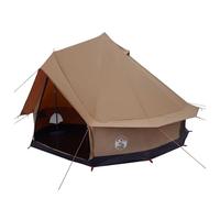 Qnhdfrt 6-Person Polycotton Camping Tent - Brown