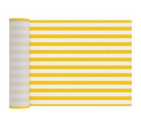 Qnhdfrt 6x16.5 ft Striped Balcony Privacy Screen Oxford Fabric