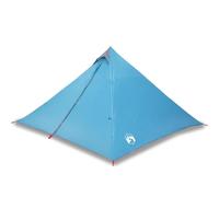 Qnhdfrt 7-Person Teepee Camping Tent, Blue 185T Polyester