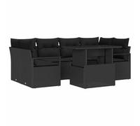Qnhdfrt 7-Piece Modular Rattan Patio Sofa Set with Coffee Table