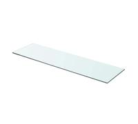 Qnhdfrt 70x20cm Clear Tempered Glass Rectangular Shelf Panel