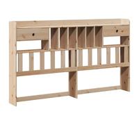 Qnhdfrt 71-inch Freestanding Solid Pine Storage Headboard